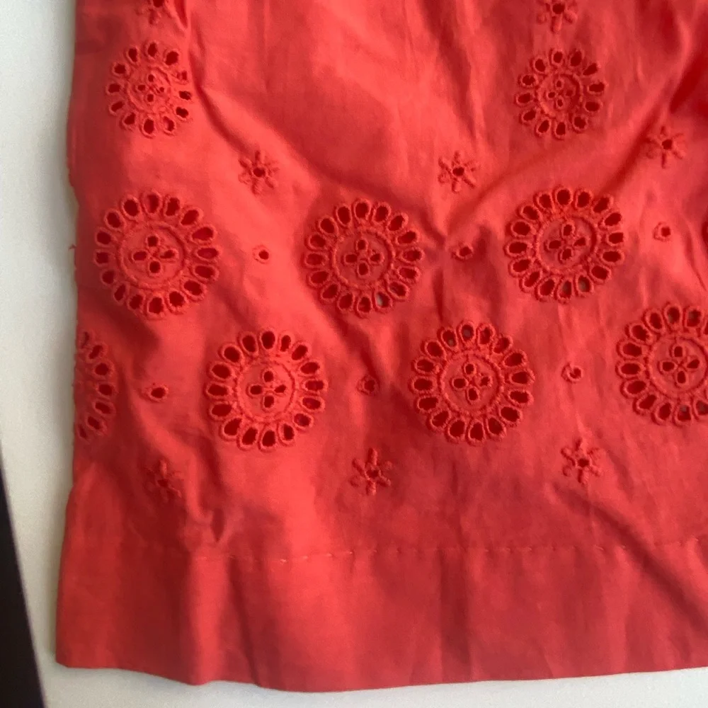 NWT BONPOINT Coral Eyelet Dress with Socks - Size 6 Months